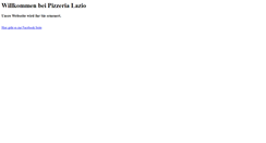 Desktop Screenshot of pizzeria-lazio.de