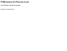 Tablet Screenshot of pizzeria-lazio.de